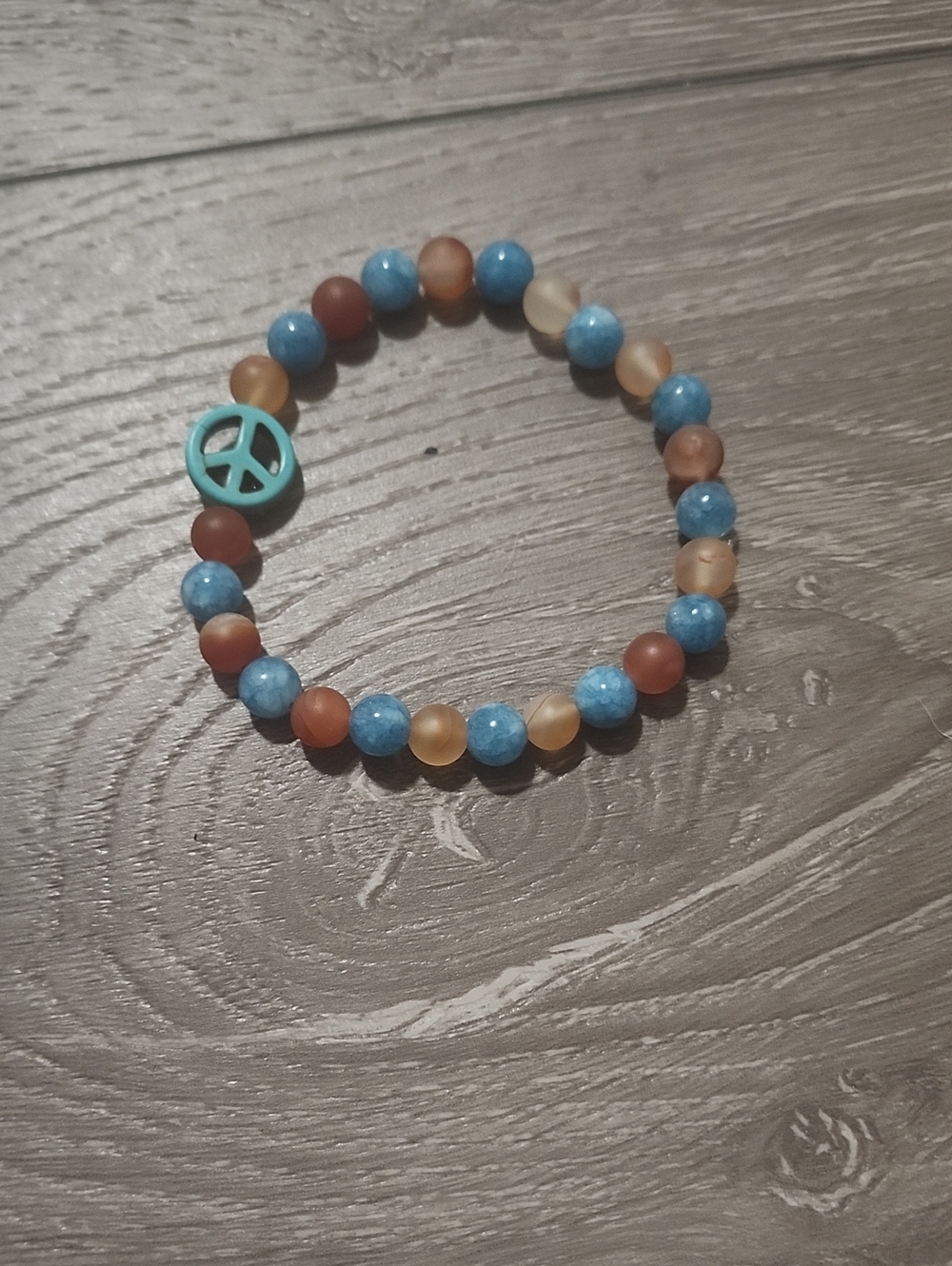 Handcrafted Mystic Balance Blue Quartz & Carnelian Bracelet